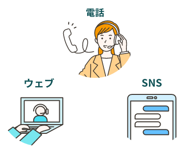 電話 ウェブ SNS